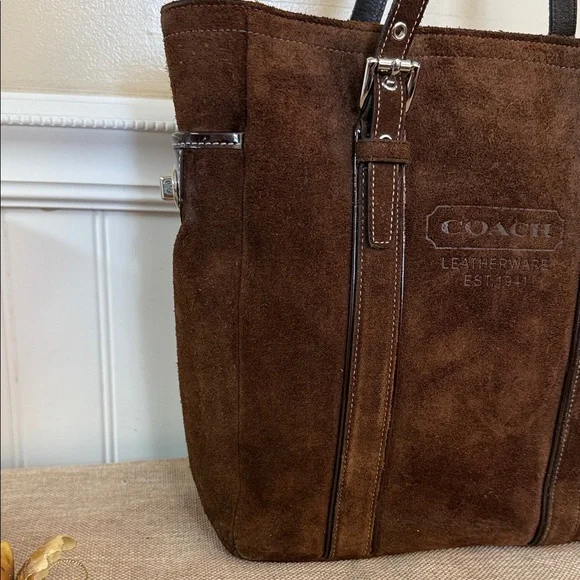 Coach vintage 2005 suede Hampton tote - Picture 5 of 14